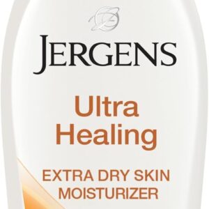Jergens Ultra Healing Dry Skin Lotion, Hand and Body Moisturizer for Quick Absorption into Extra Dry Skin with Hydralucence Blend, Vitamins C, E and B5, White, 32oz