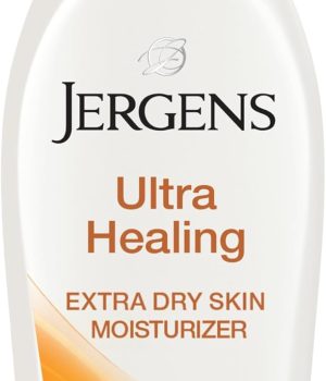 Jergens Ultra Healing Dry Skin Lotion, Hand and Body Moisturizer for Quick Absorption into Extra Dry Skin with Hydralucence Blend, Vitamins C, E and B5, White, 32oz
